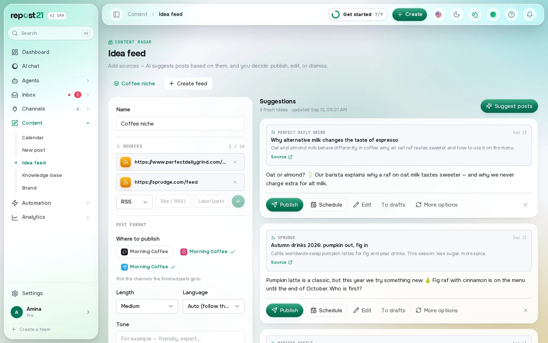 Idea feed