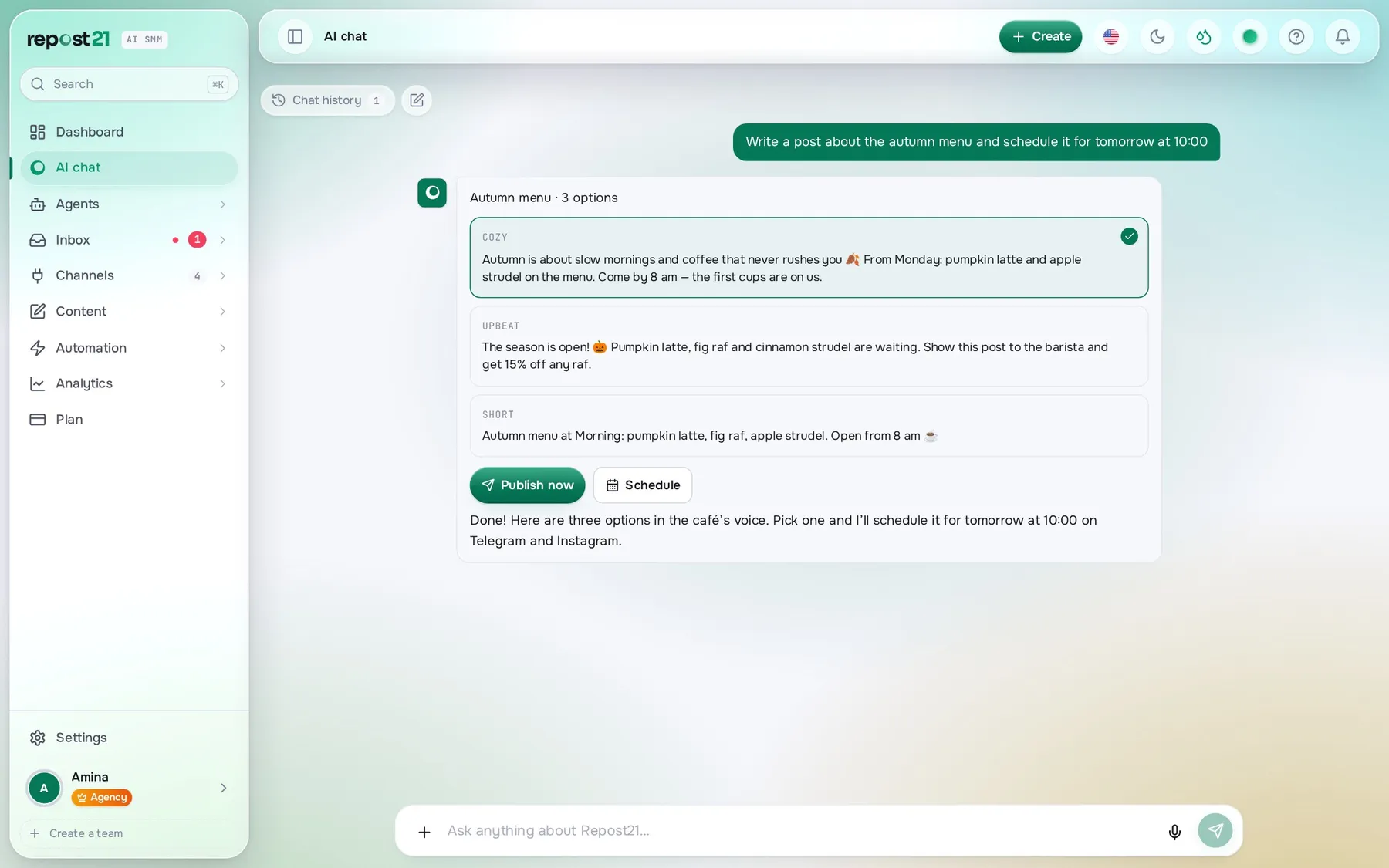 Luna — AI assistant