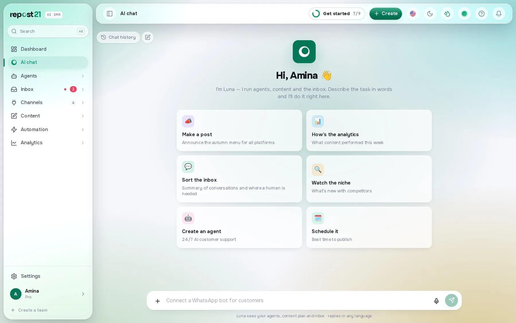 Luna — AI assistant